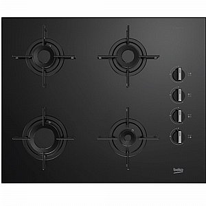כיריים גז 4 להבות 65 ס"מ דגם K6510IL בקו BEKO זכוכית שחורה כיריים גז 4 להבות 65 ס"מ דגם K6510IL בקו BEKO זכוכית שחורה